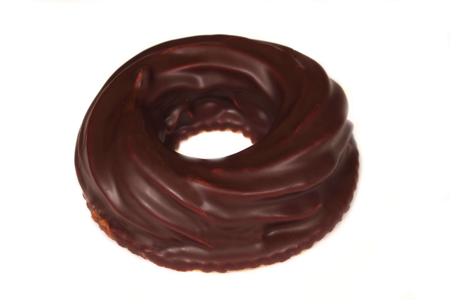 Chocolate glazed bundt cake.