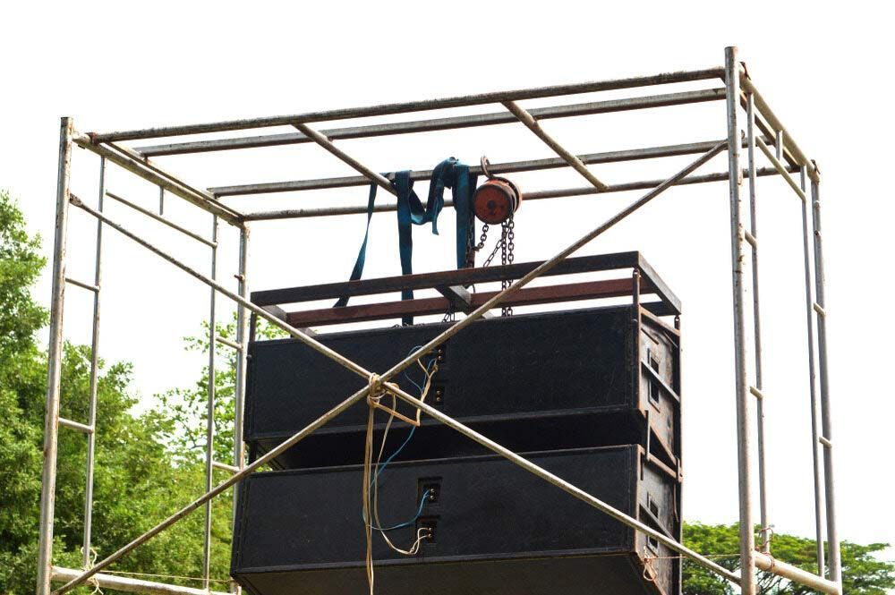 A Scaffolding Structure With A Speaker On Top Of It — Triple S Scaffolding In Taree, NSW