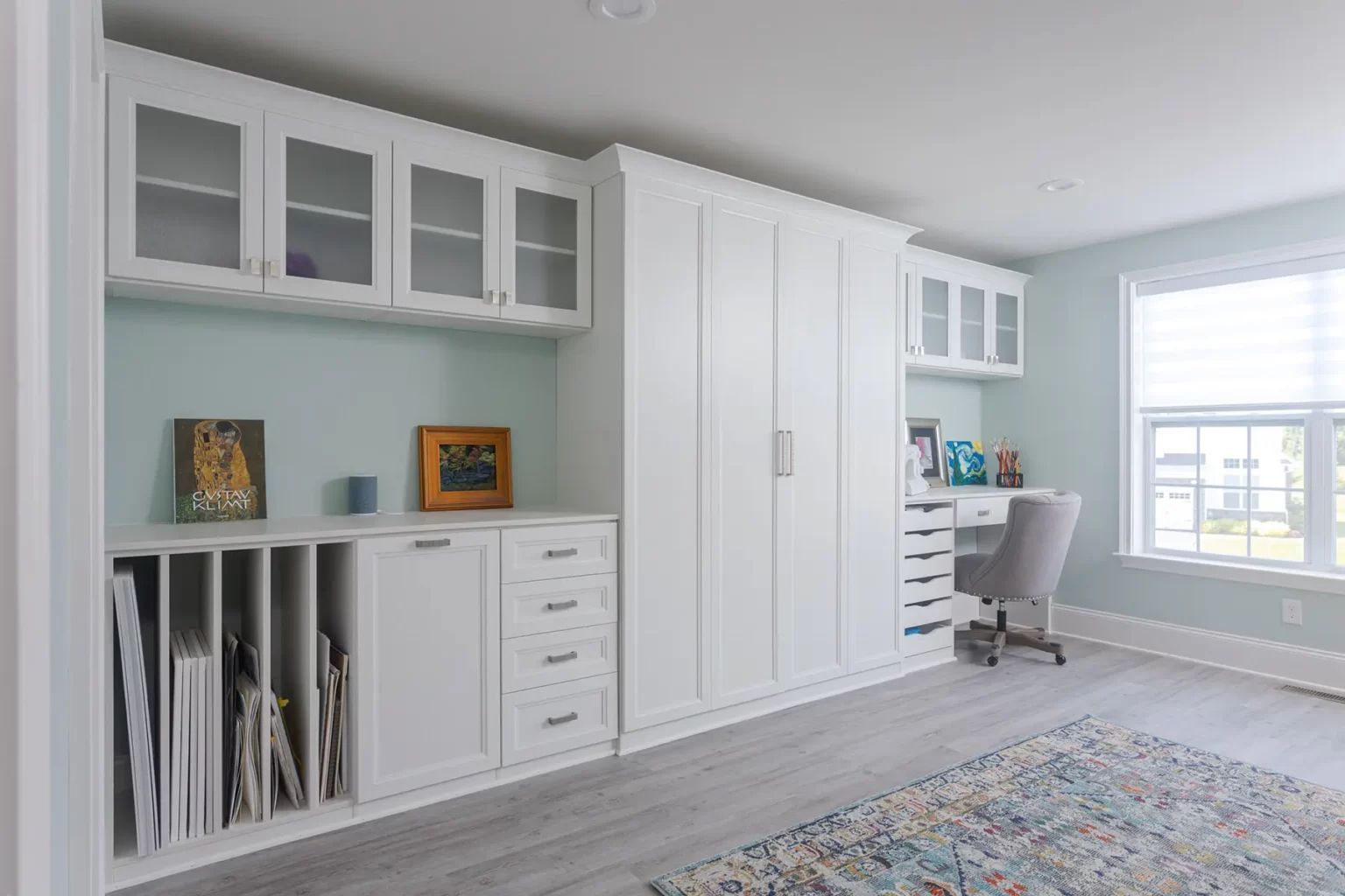 Craft Room Cabinets and Desk