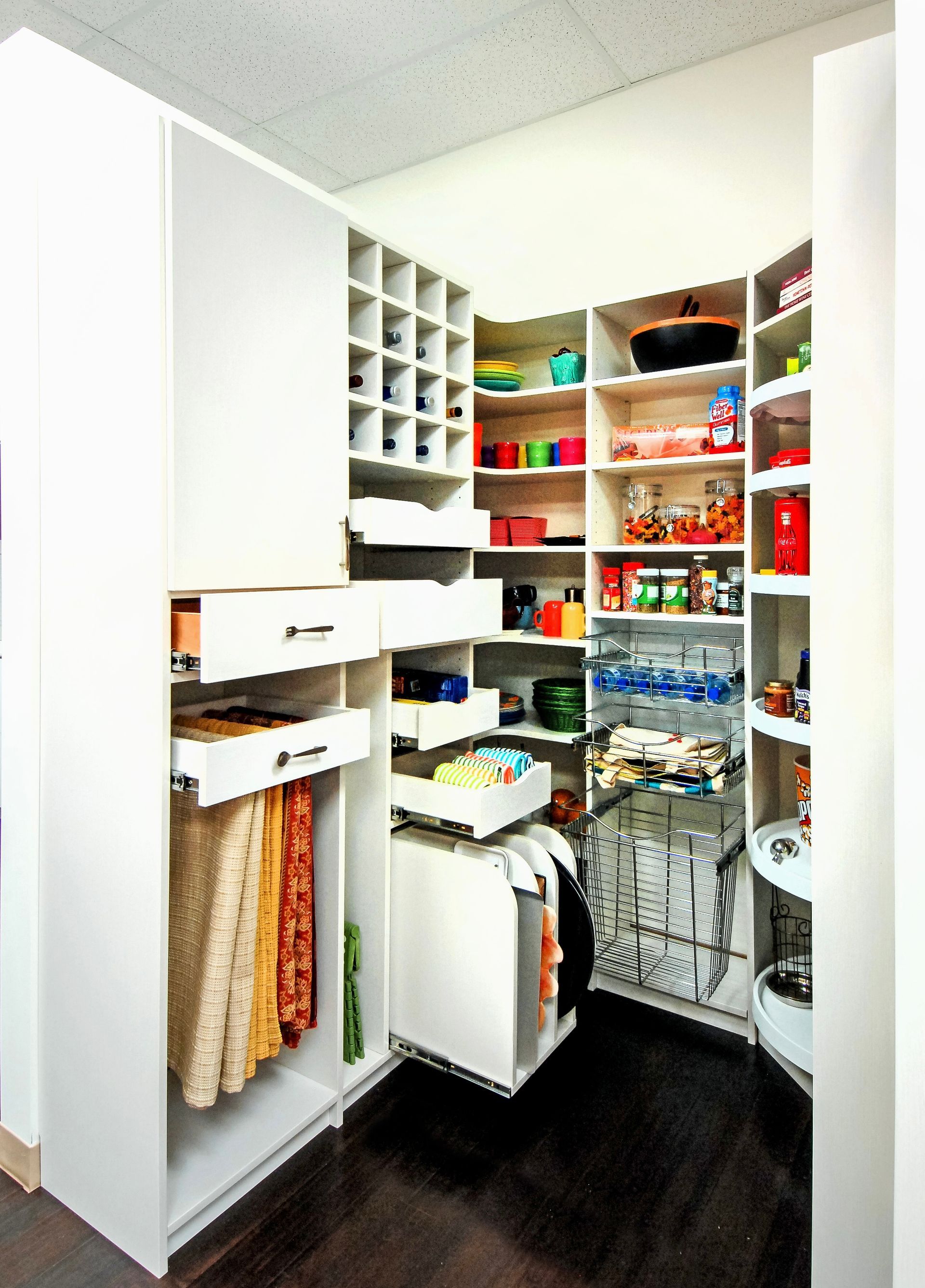 Custom Pantry Shelves and Drawers