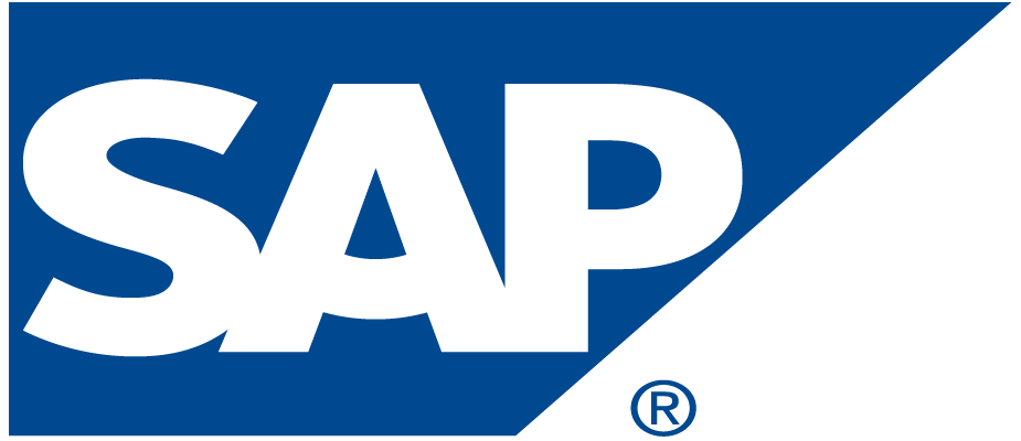 SAP logo: White