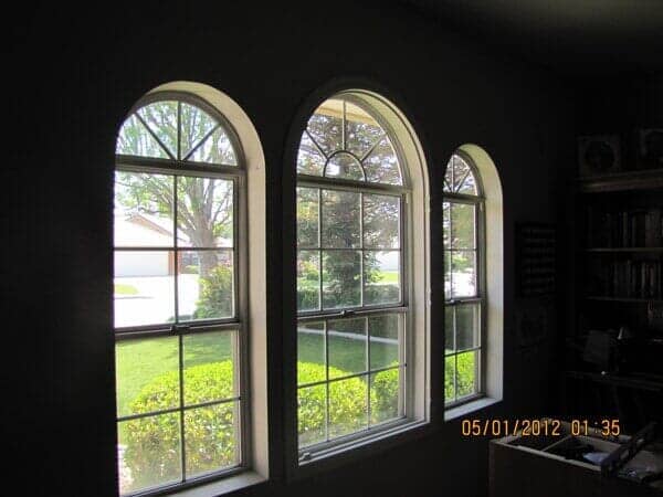 Arch window without blinds — Bakersfield, CA — The Blindmans Daughter