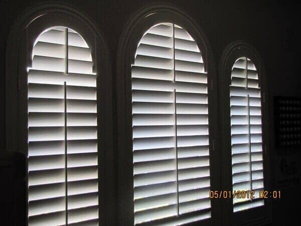Arch window with blinds — Bakersfield, CA — The Blindmans Daughter