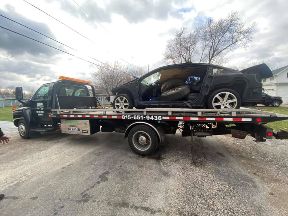 Damaged Car Service Towing — Leland, IL — Gibson Towing