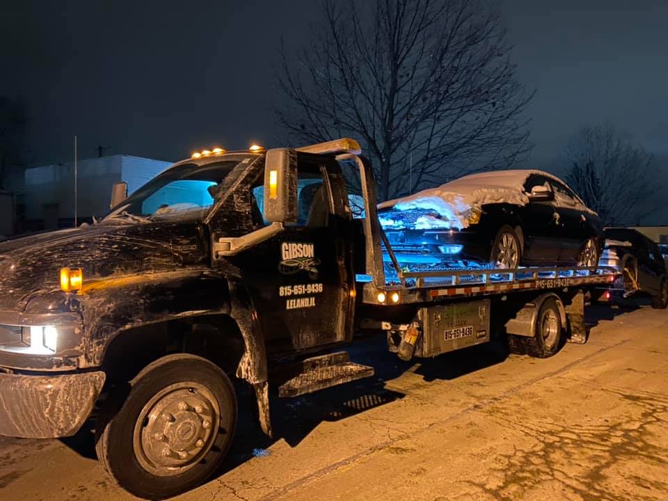Towing During Snow — Leland, IL — Gibson Towing