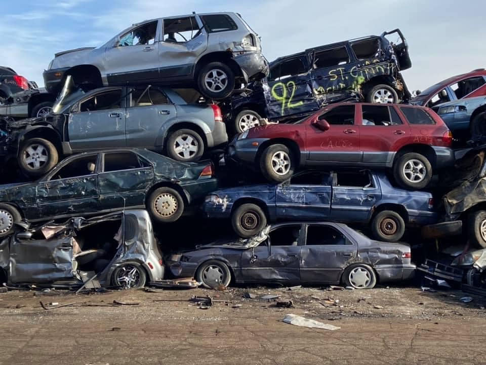 Pile Of Cars — Leland, IL — Gibson Towing
