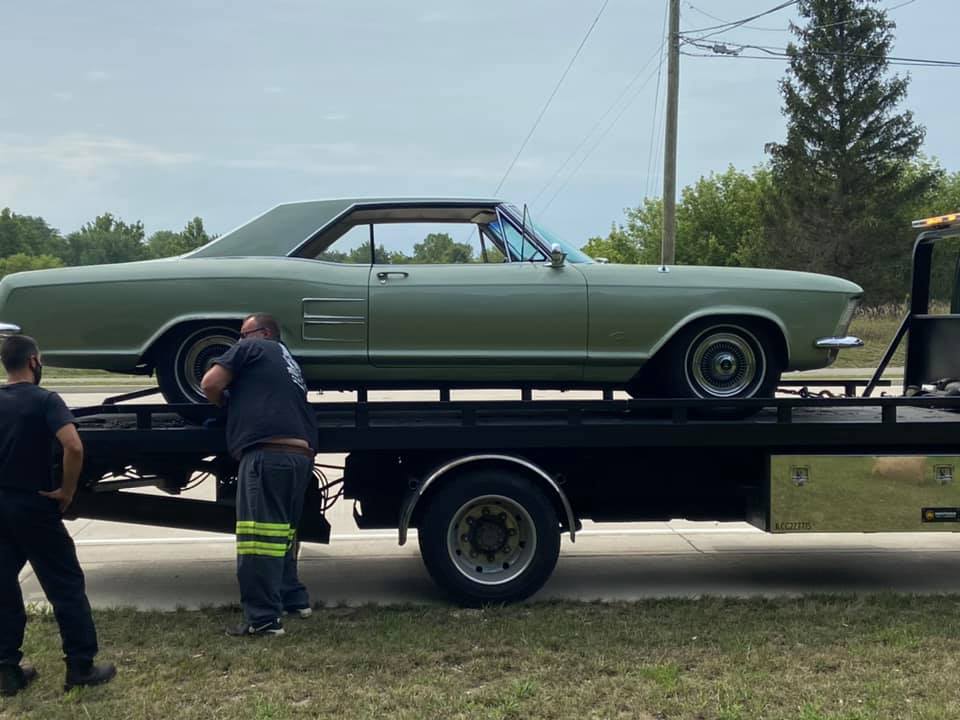 Green Car — Leland, IL — Gibson Towing