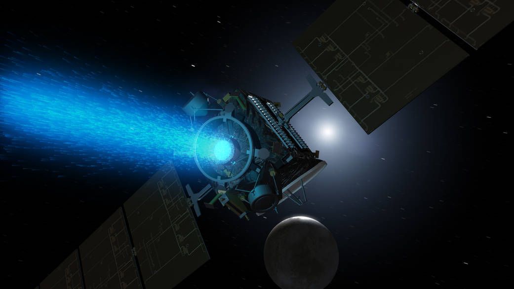 An artist 's impression of a satellite in space