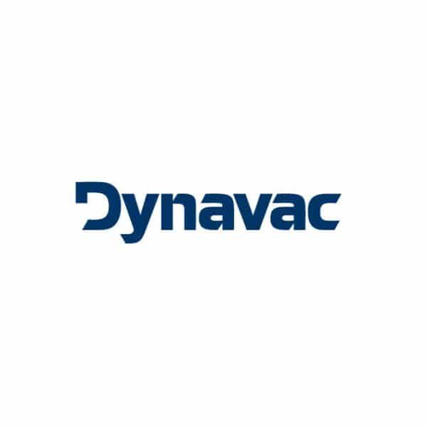 The dynavac logo is on a white background.