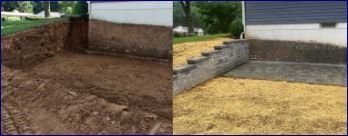 Wolfy's Landscaping will grade your land and recommend the best possible drainage system for you lawn.