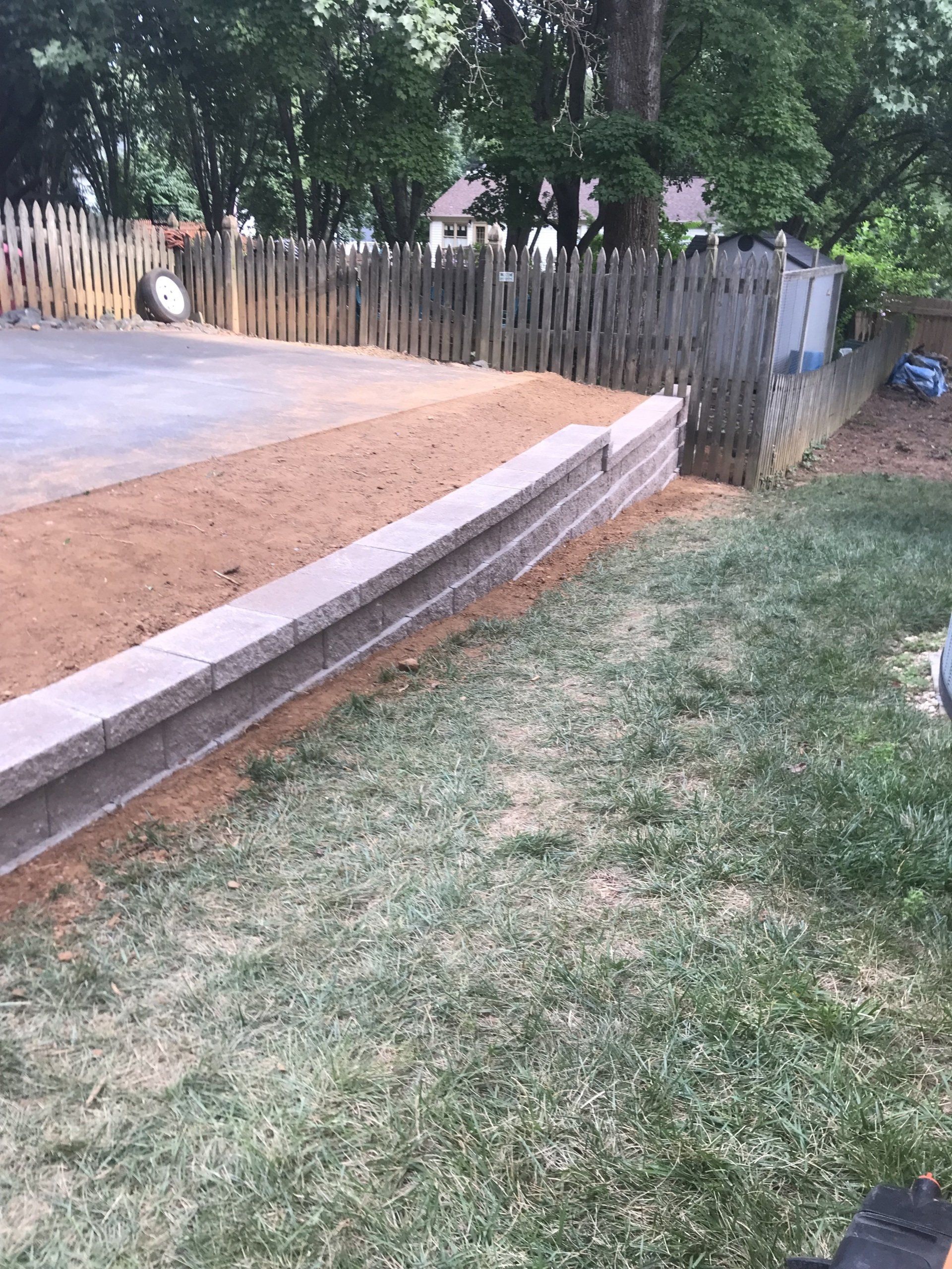 Retaing Wall made of pavers