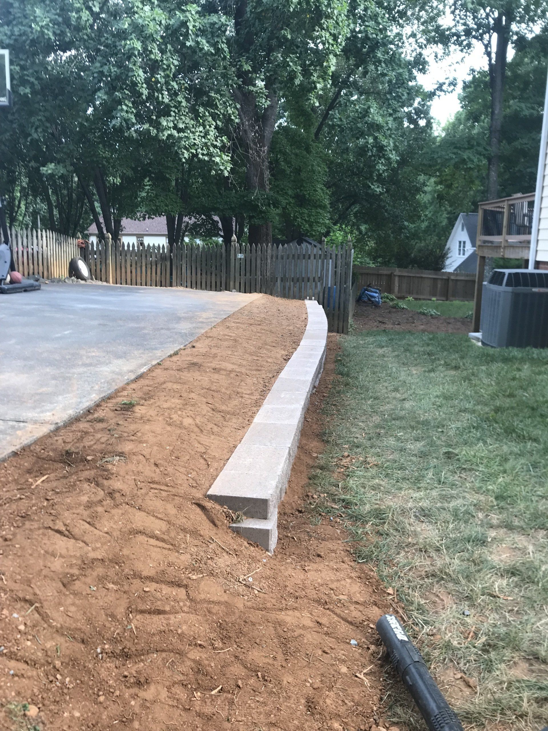 Retainig Wall Projects built with pavers