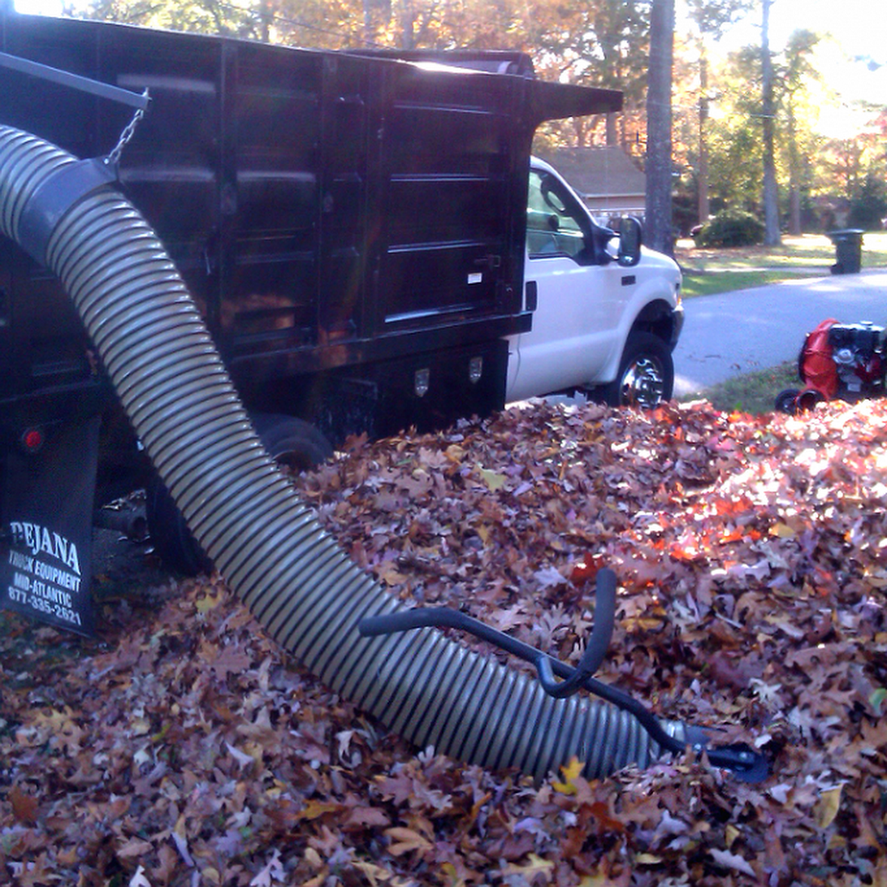 Blowing and removing leaves from your property when you need it done. Count on Wolfy's Landscaping to show up and get the job done.