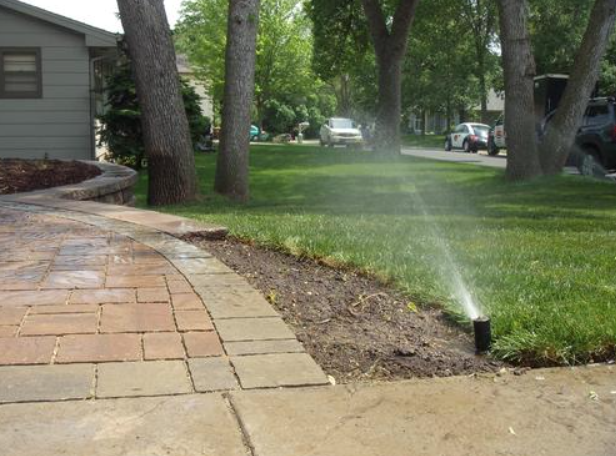 Hardscape designs with pavers for walkways and driveways.