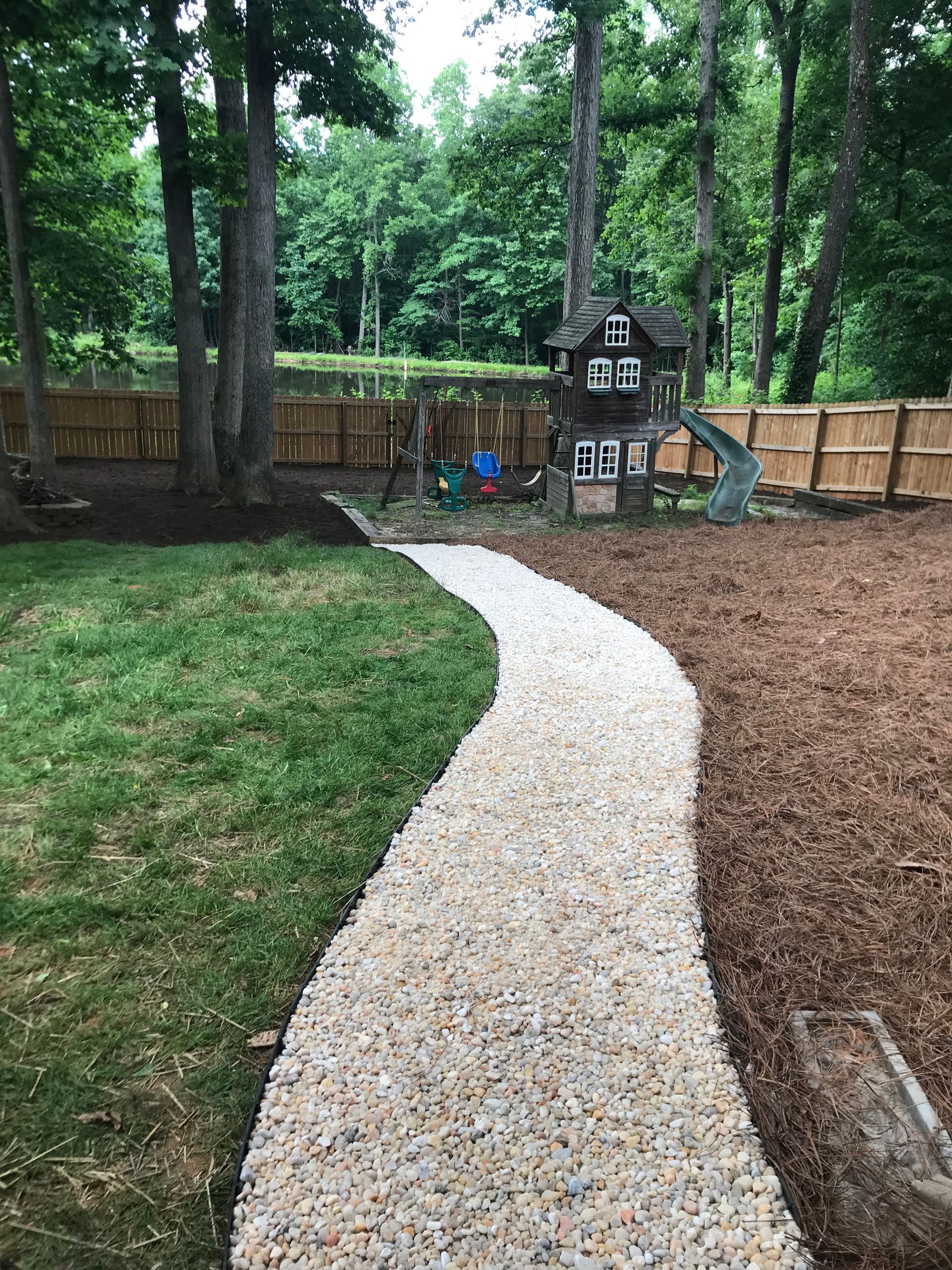 Pebble Walkway Underway