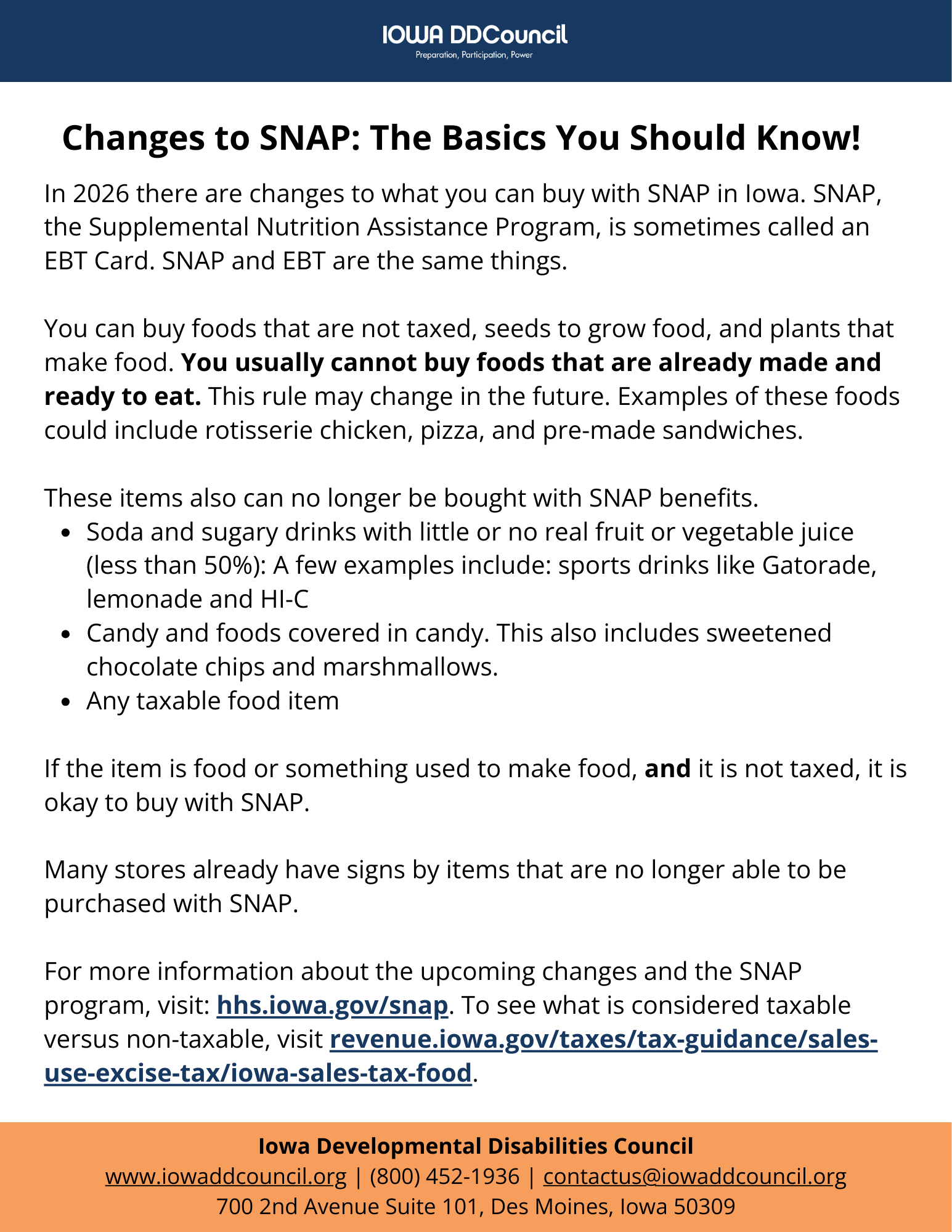 SNAP Benefits Updates