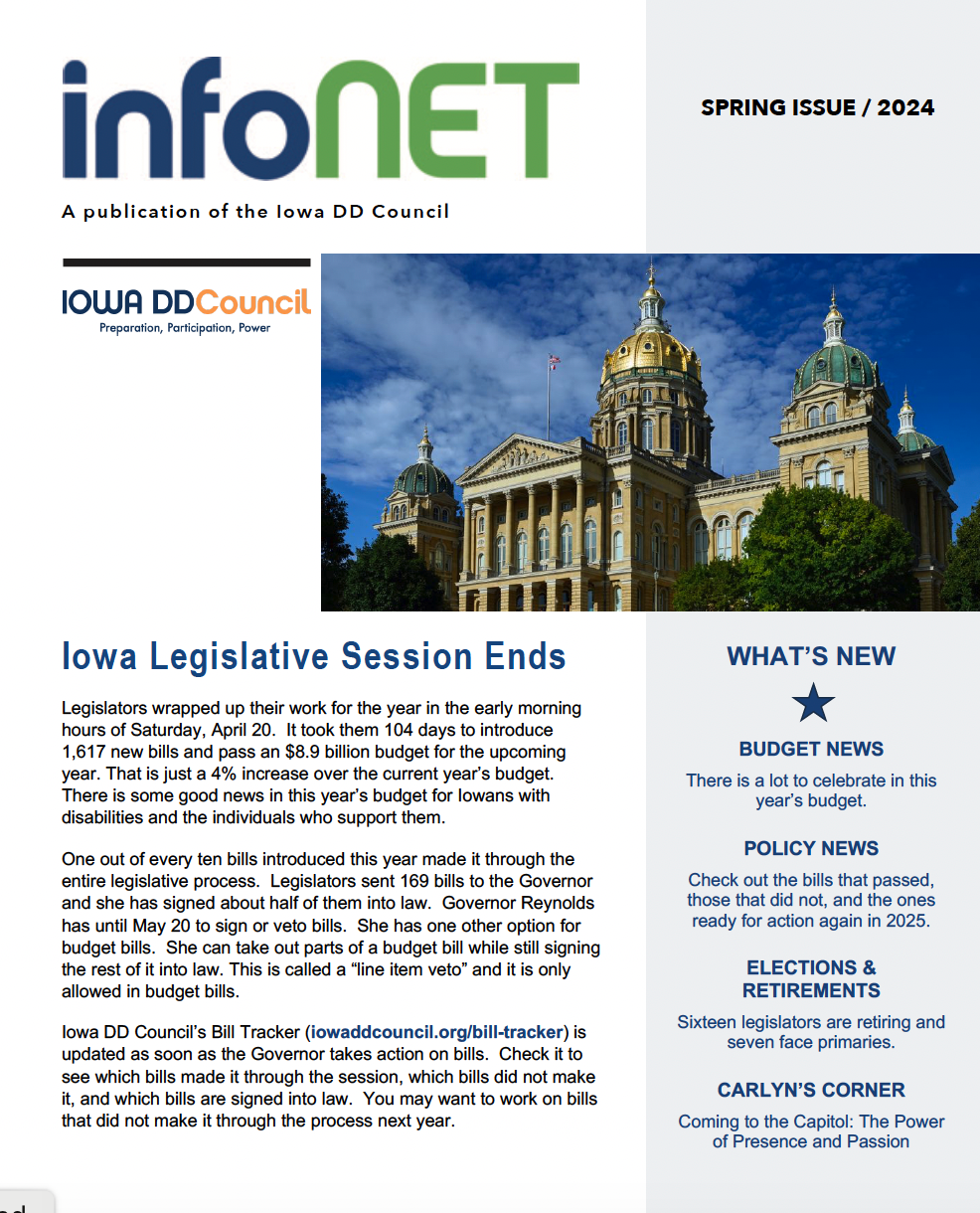 Thumbnail of Spring Issue of INFONET Click to view