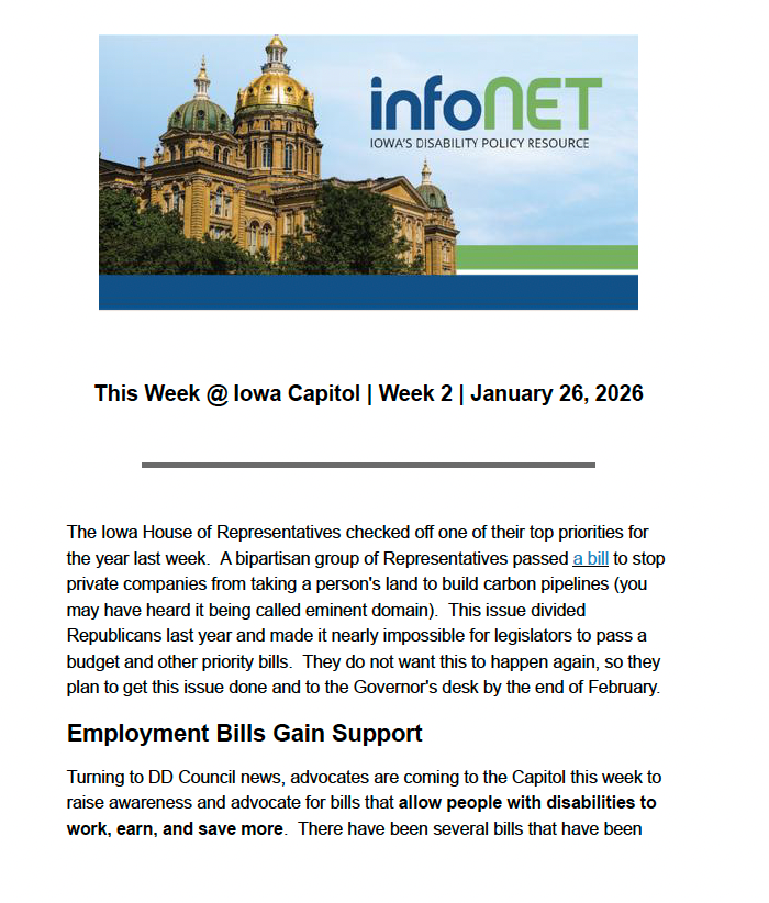 Thumbnail of Infonet This Week at the Capitol - Week 2; click for pdf.