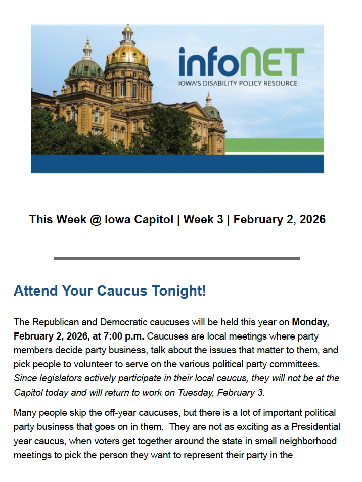 Thumbnail of Infonet This Week at the Capitol - Week 3; click for pdf.