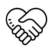 Heart that is made with two hands holding each other.