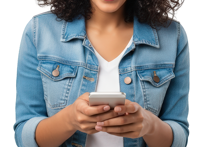 A person on holding a phone | Automotive Repair Solutions