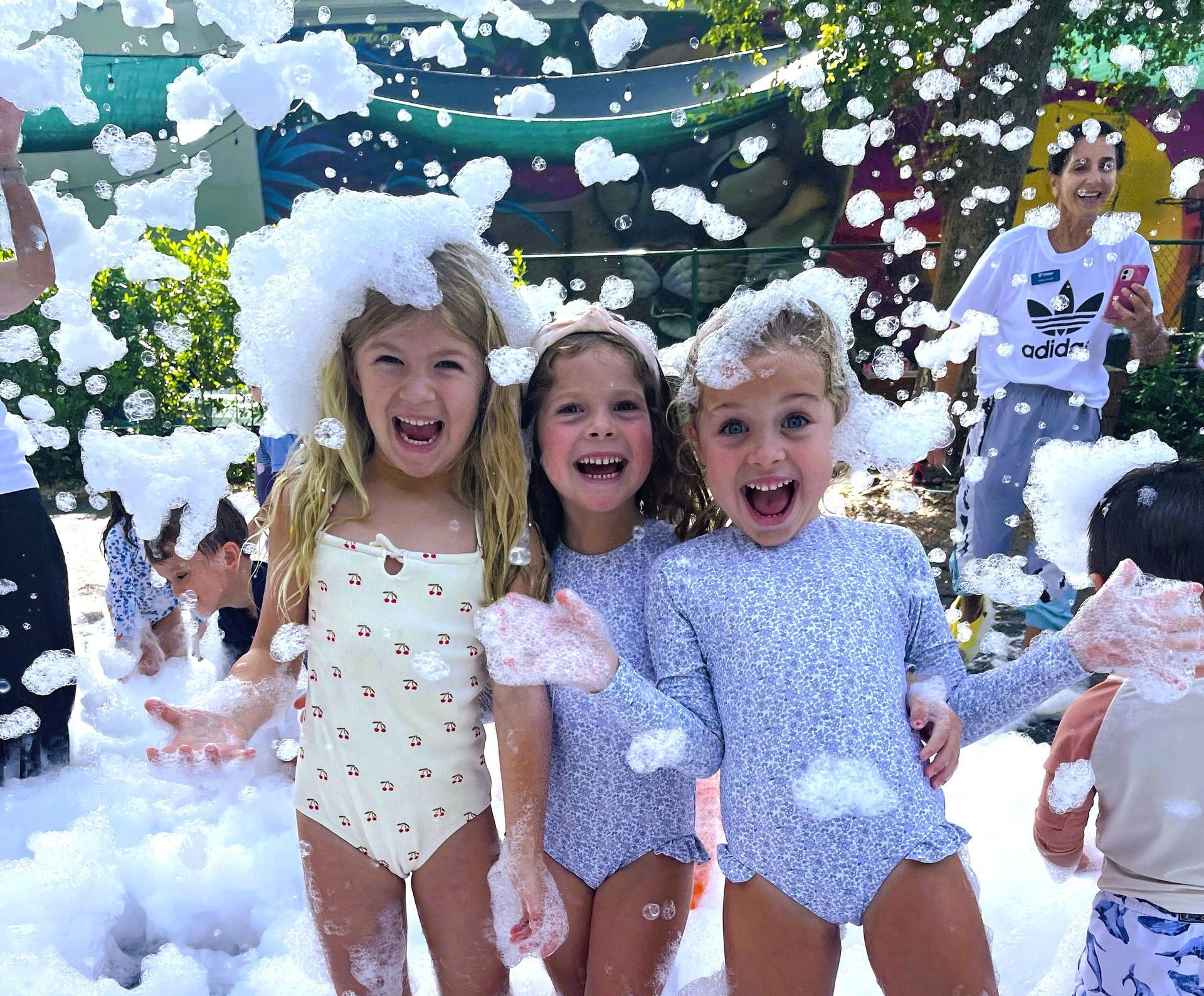 montessori children parachute fun activity