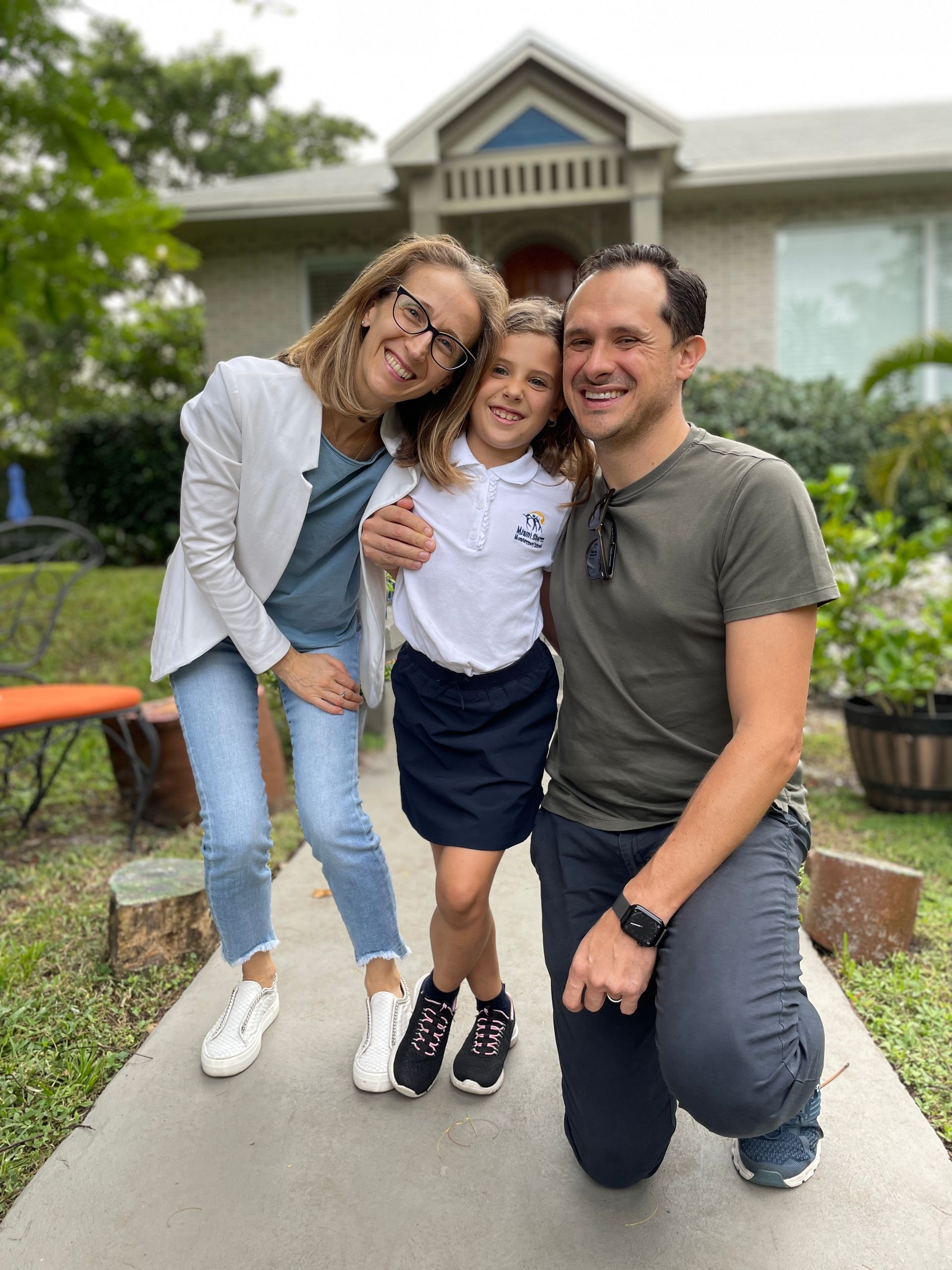 montessori child with their parents