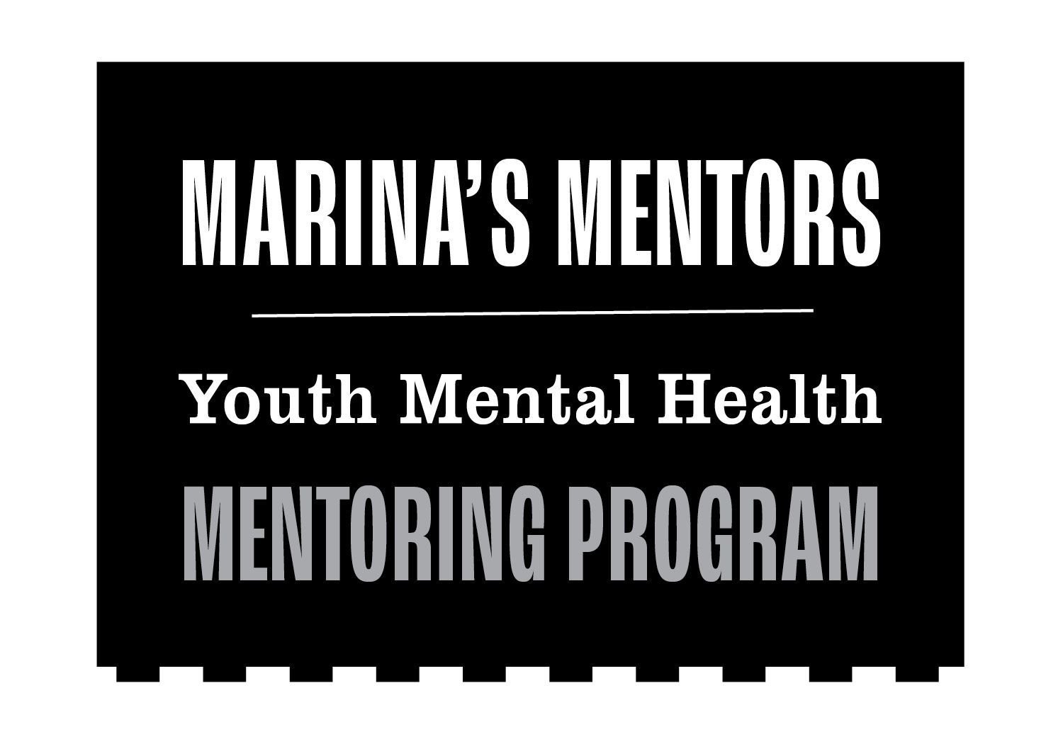 The logo for marina 's mentors youth mental health mentoring program.