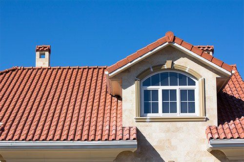 Clay Roofing — House With Clay Tile Roof in Vacaville, CA