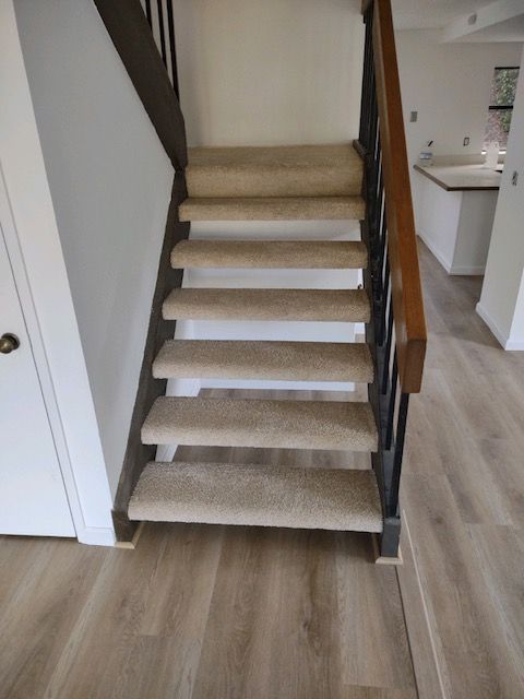 new carpet wrapped stairs installation near me northcounty SD 