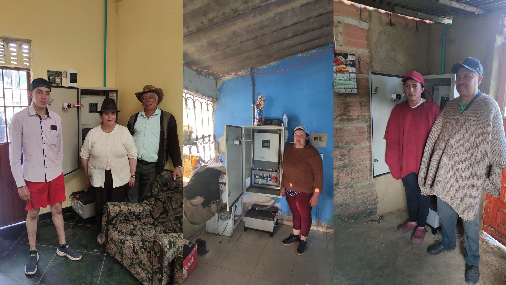 Un grupo de personas están de pie en una habitación.