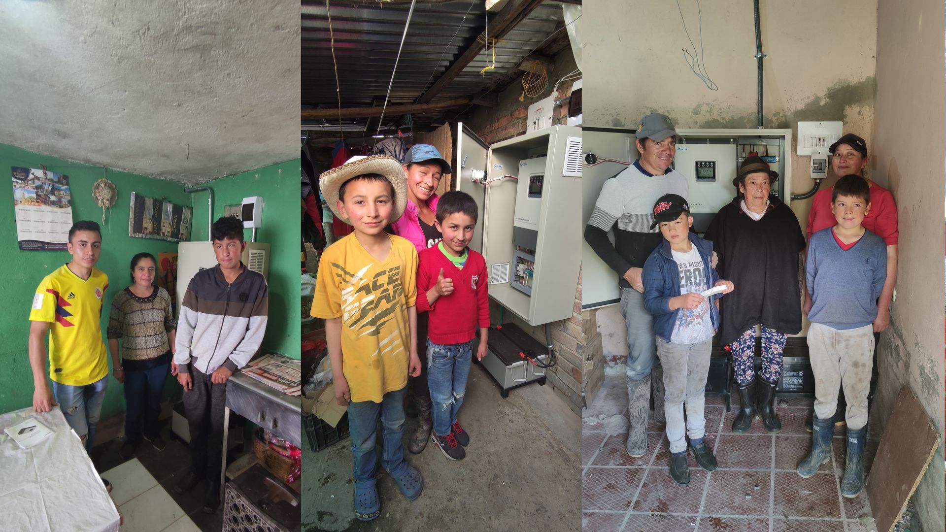 Un grupo de niños posan para una fotografía en una habitación.