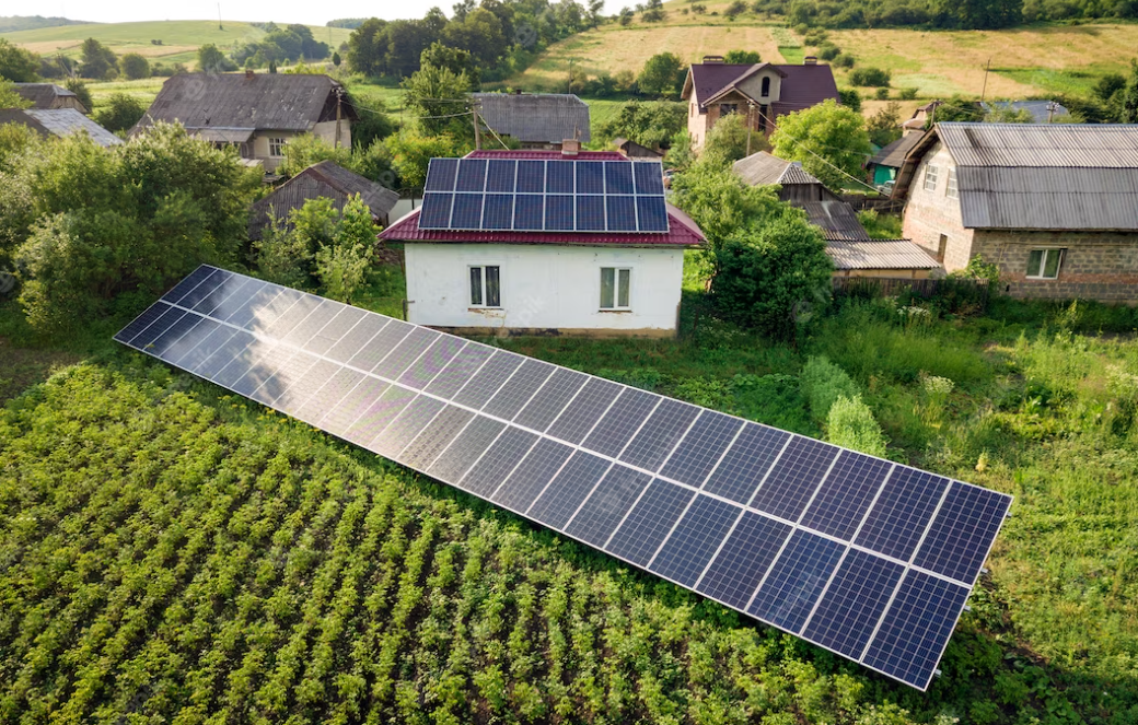 Paneles solares en zonas rurales