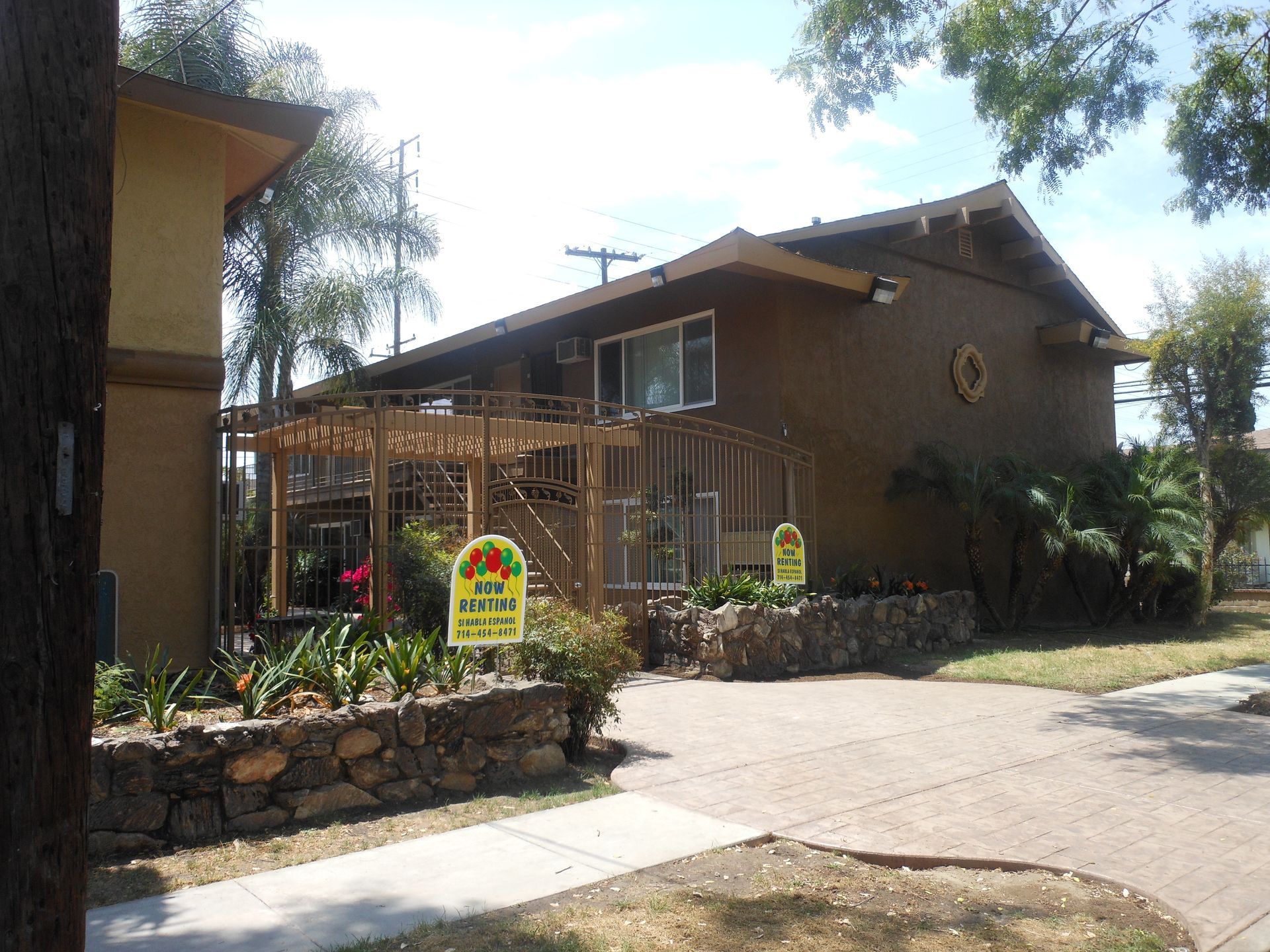 A house with a sign that says 