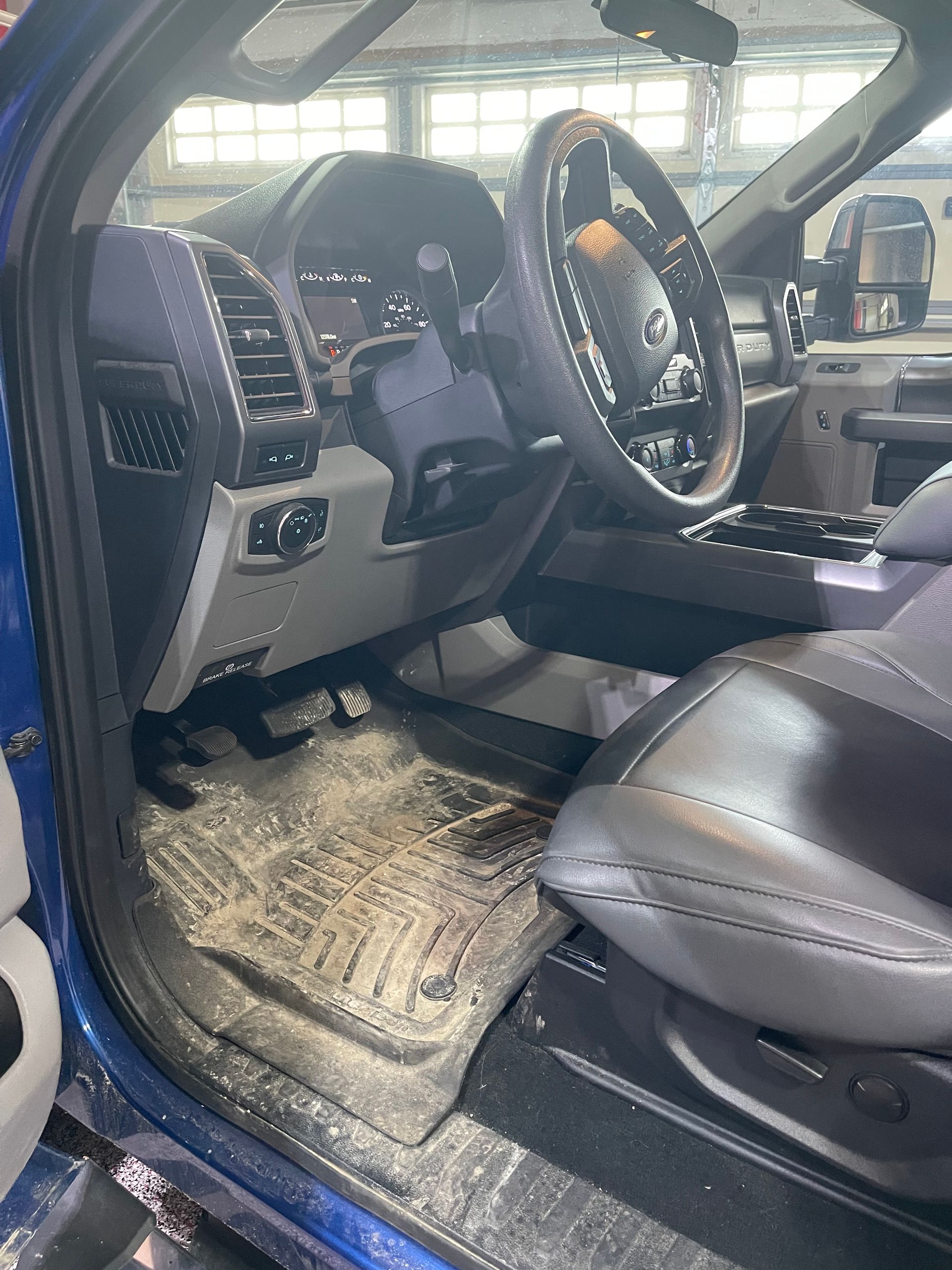 F250 interior dirt before