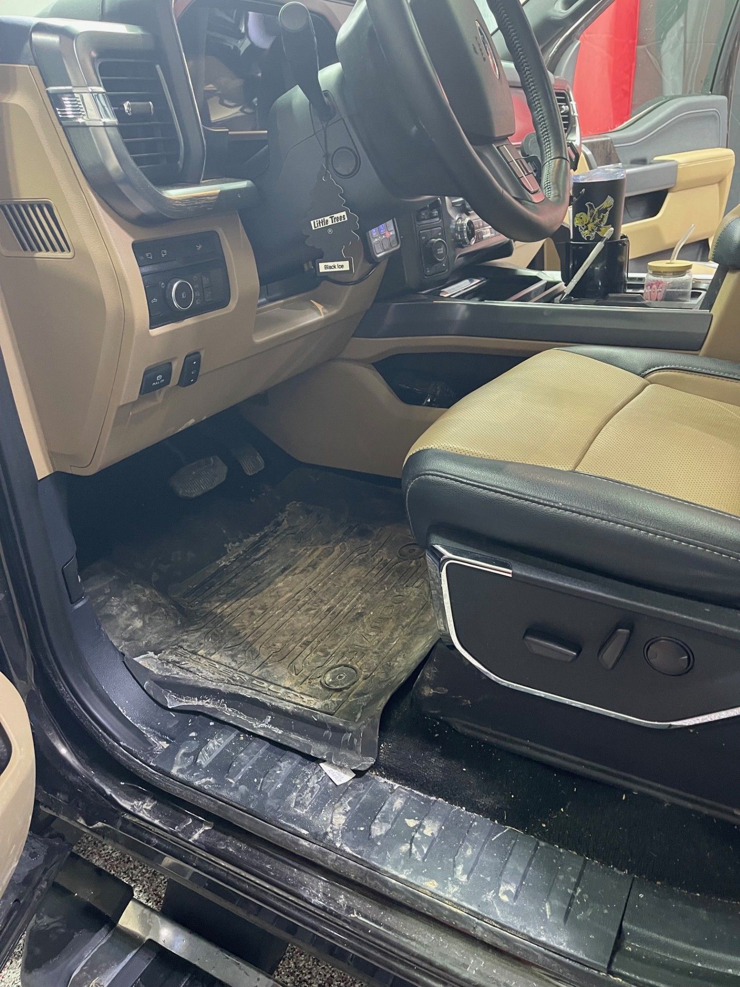 F250 Interior Before Detail