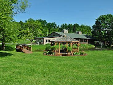 Gazebo and land area