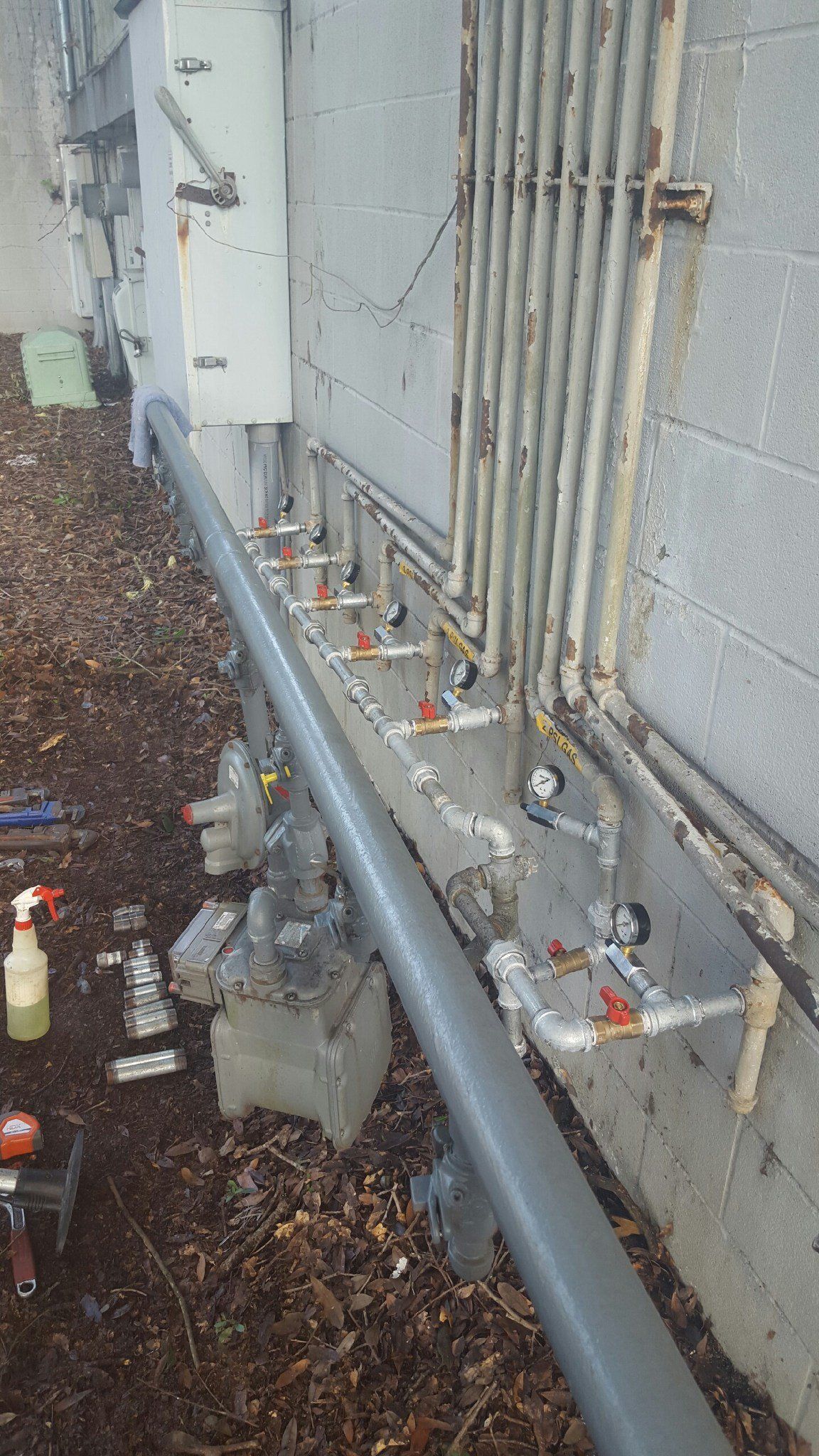 Cast Iron Pipe Installation Project in Pace, FL