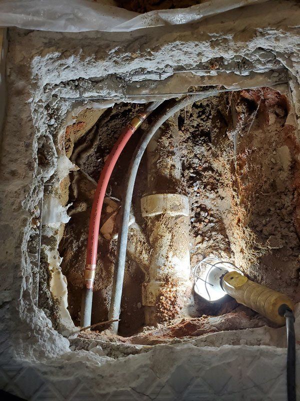 Leaking Pipe Beneath Pensacola, FL Home