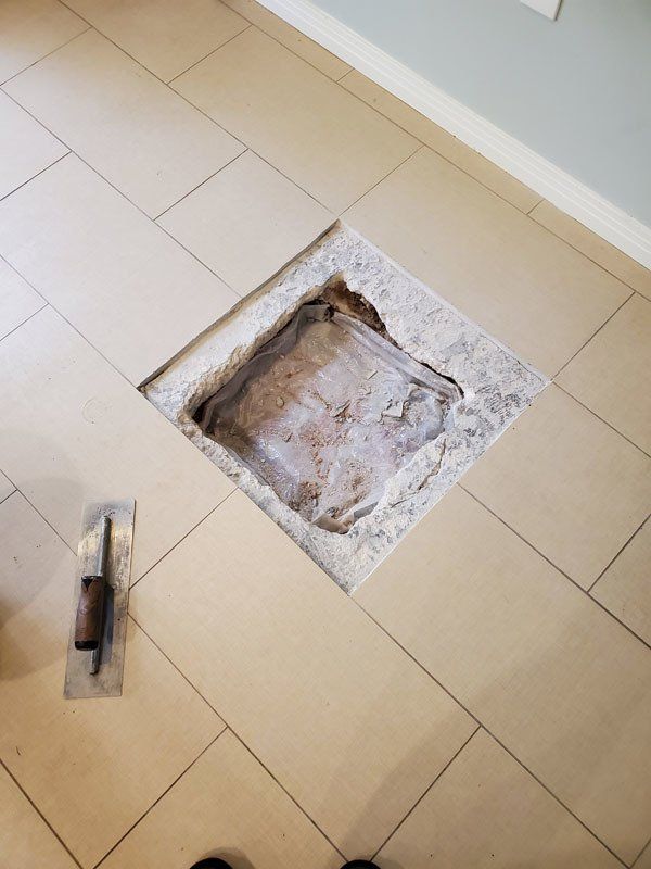 Covered Pipe Beneath 