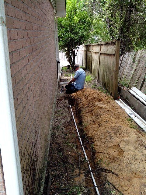 Plumbing Line Installation Project in Cantonment, FL
