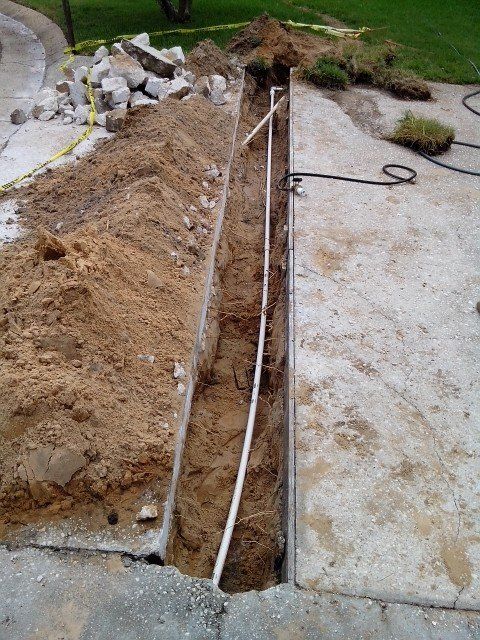 Plumbing Line Installation Project in Progress in Cantonment, FL