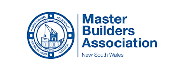 The logo for the master builders association in new south wales.