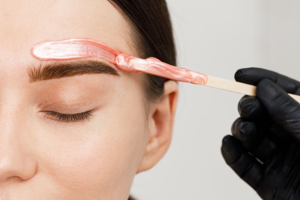 Brow waxing