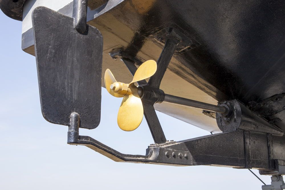 A Close Up of a Propeller on the Side of a Boat — ElectroMech Machine in Woolner, NT
