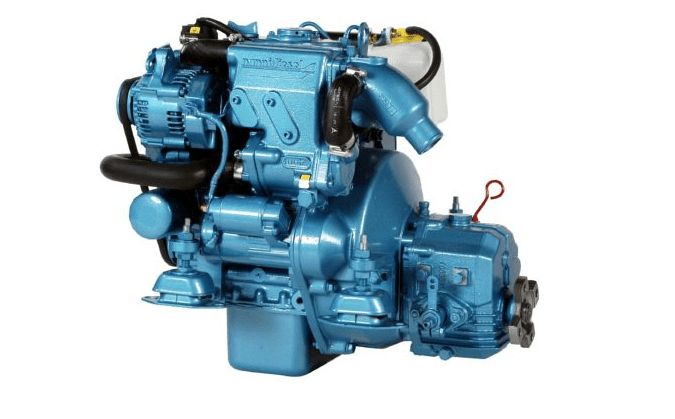 A Blue Engine is Sitting on a White Surface — ElectroMech Machine in Woolner, NT