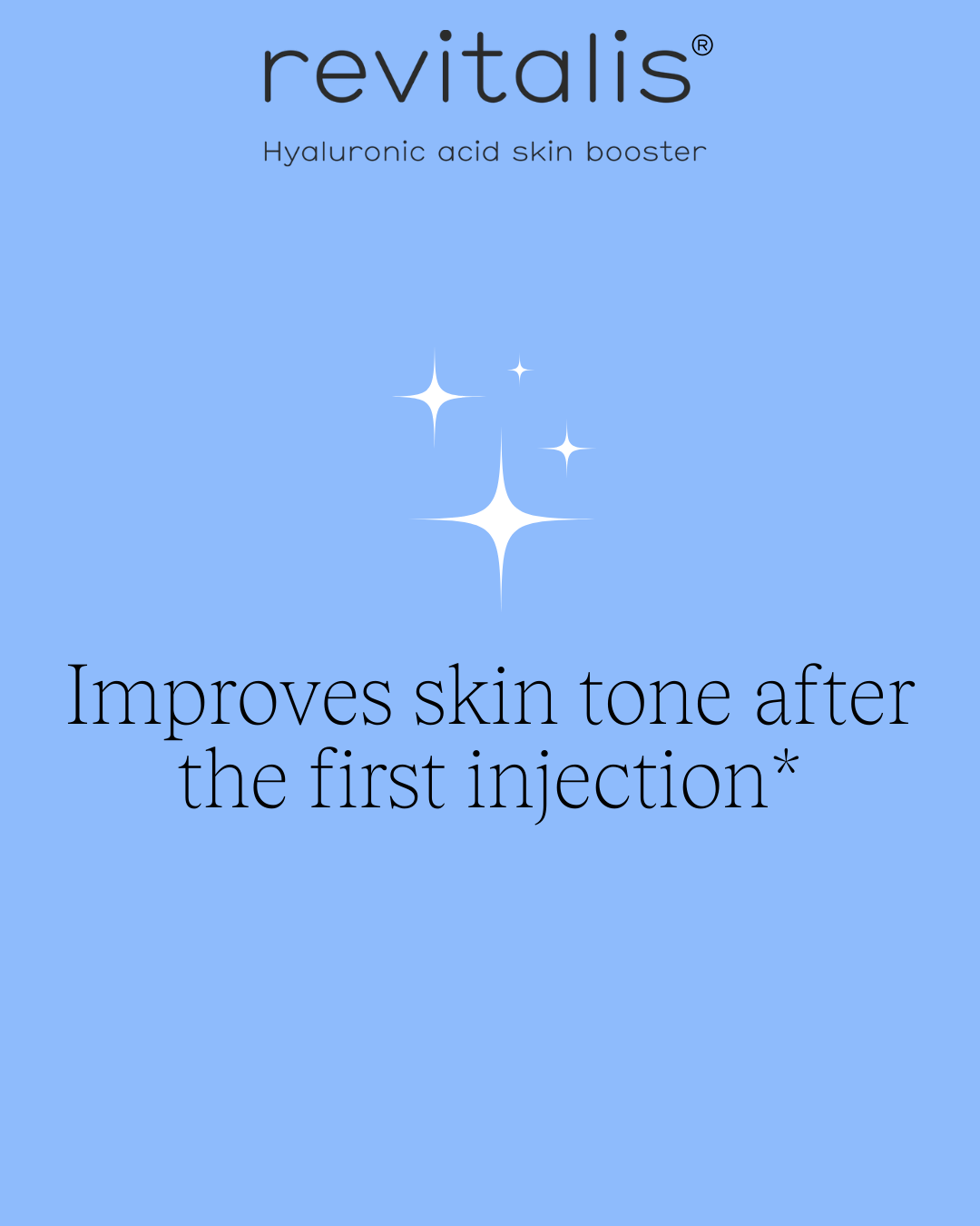 Revitalis skin booster ad. Text: 