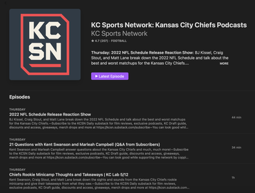 Listen to the Chiefs  Kansas City Chiefs 
