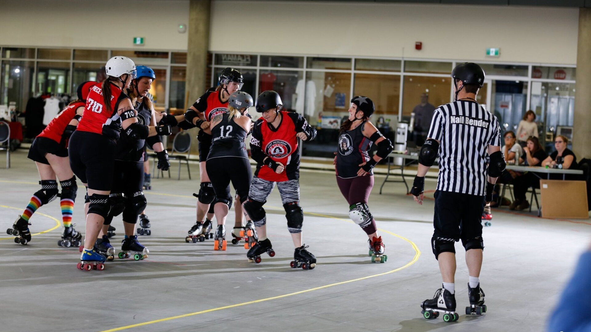 Roller derby spin