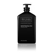 Black bottle of Revision Skincare Gentle Cleansing Lotion with a pump dispenser.